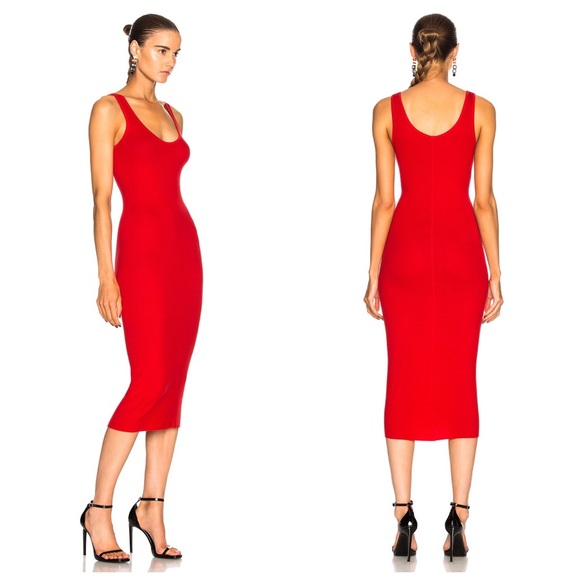 enza costa red dress